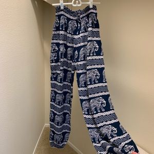 Flowy High waisted elephant pants
